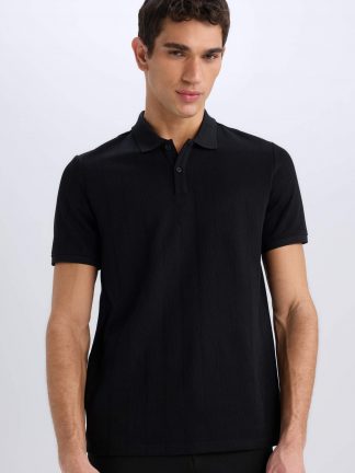 پولوشرت مردانه مشکی دفکتو