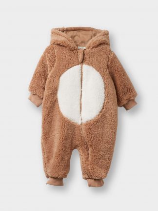 سرهمی نوزاد پسر قهوه ای روشن دفکتو