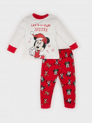 ست لباس نوزاد دختر قرمز دفکتو