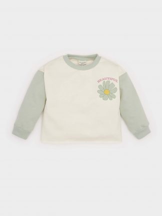 سویشرت نوزاد دختر بژ دفکتو