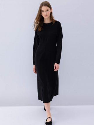 پیراهن زنانه مشکی دفکتو