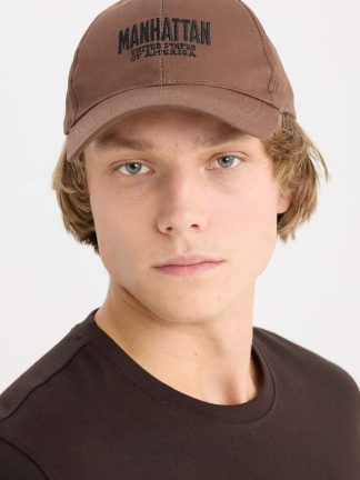 کلاه مردانه قهوه ای دفکتو