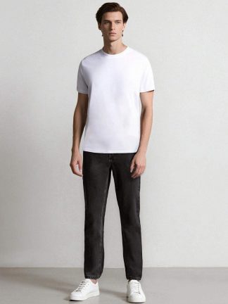 شلوار جین اسلیم فیت مردانه خاکستری تیره دفکتو