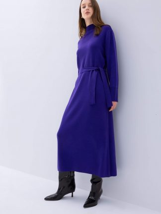 پیراهن زنانه ارغوانی دفکتو