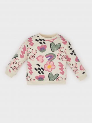 سویشرت نوزاد دختر بژ دفکتو