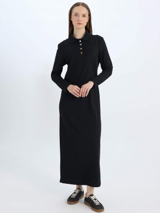 پیراهن زنانه مشکی دفکتو