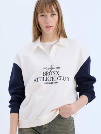 سویشرت زنانه بژ دفکتو