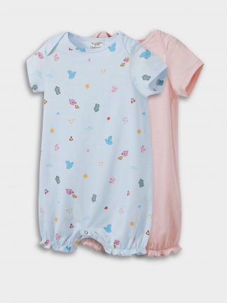 لباس نوزاد دختر آبی روشن دفکتو