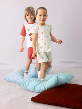 ست لباس نوزاد دختر آبی فیروزه ای دفکتو