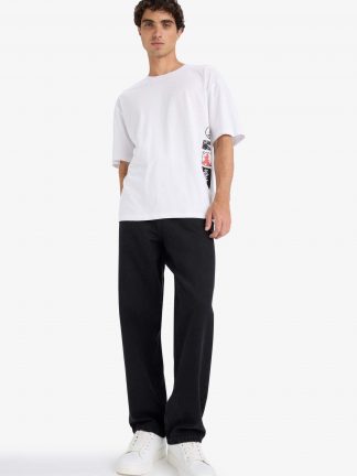 شلوار جین راسته مردانه مشکی دفکتو