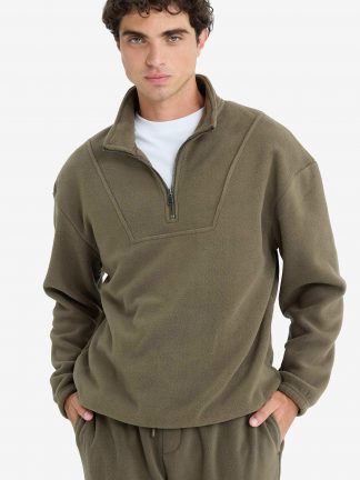 سویشرت مردانه خاکی دفکتو