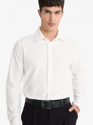 پیراهن آستین بلند مردانه سفید دفکتو