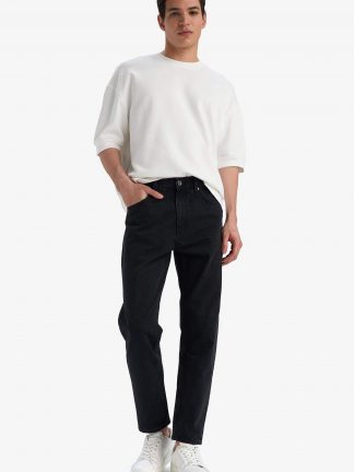 شلوار جین اسلیم فیت مردانه مشکی دفکتو