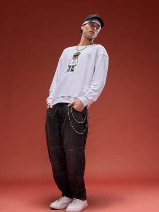 سویشرت مردانه سفید دفکتو