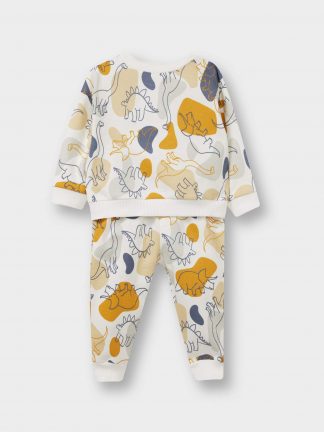 ست لباس نوزاد پسر طوسی روشن دفکتو