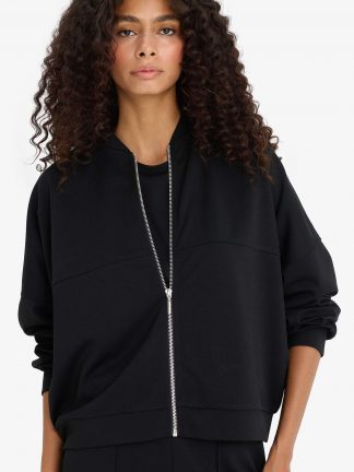 سویشرت زنانه مشکی دفکتو