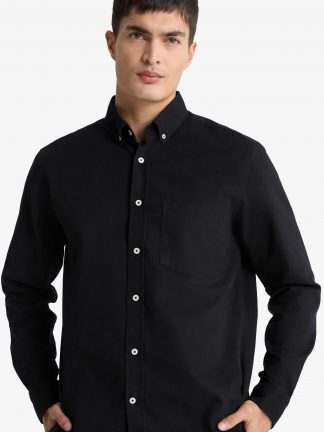 پیراهن آستین بلند مردانه مشکی دفکتو