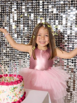 پیراهن نوزاد دختر صورتی روشن دفکتو