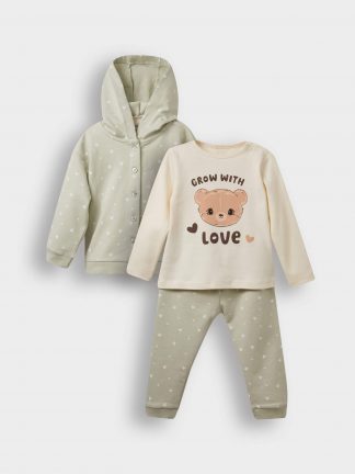 ست لباس نوزاد دختر دفکتو