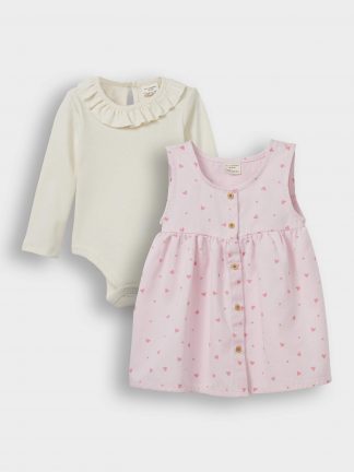 ست لباس نوزاد دختر دفکتو