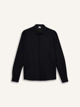 پیراهن آستین بلند مردانه مشکی دفکتو