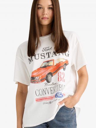 تیشرت زنانه سفید دفکتو