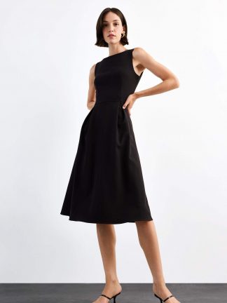 پیراهن زنانه مشکی دفکتو