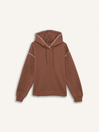 هودی زنانه قهوه ای دفکتو