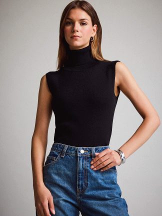 تاپ زنانه مشکی دفکتو