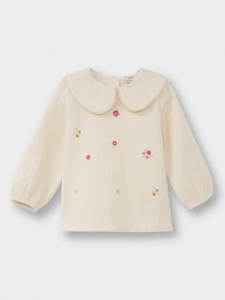 شومیز نوزاد دختر بژ دفکتو