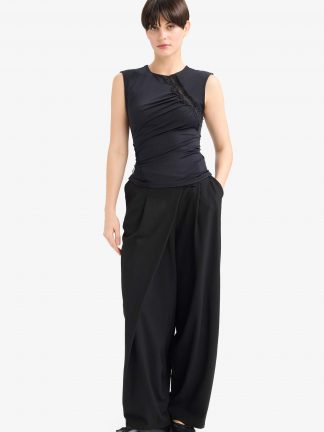 تاپ زنانه مشکی دفکتو