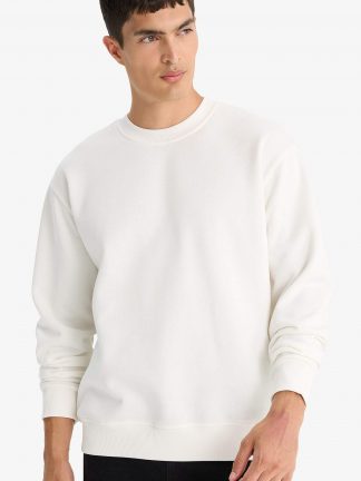 سویشرت مردانه سفید دفکتو