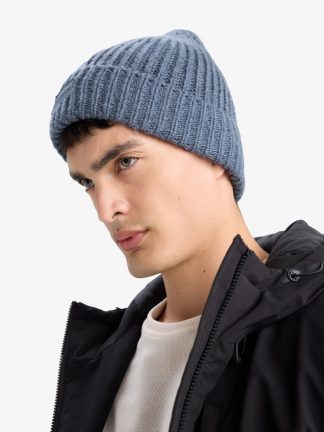 کلاه بافت مردانه آبی دفکتو