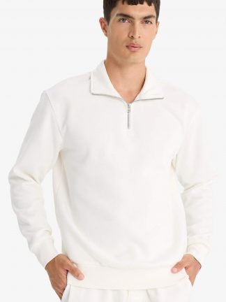 سویشرت مردانه سفید دفکتو