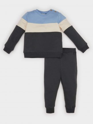 ست لباس نوزاد پسر آبی دفکتو