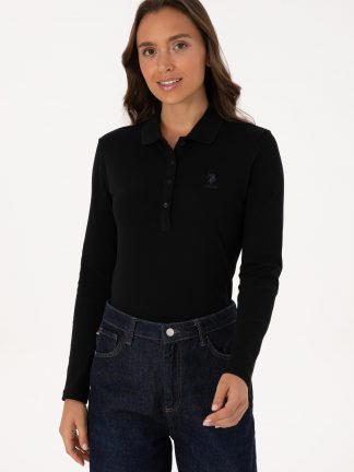 سویشرت زنانه مشکی یو اس پولو