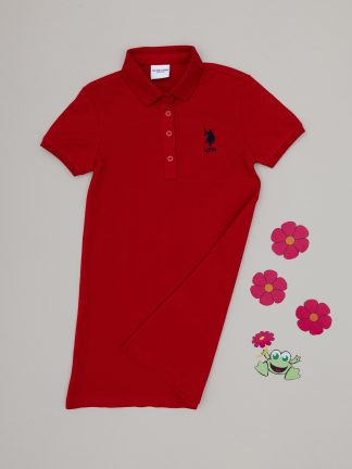تونیک دخترانه قرمز یو اس پولو