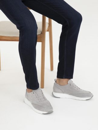 کفش کتانی و اسپرت مردانه خاکستری کاشارل