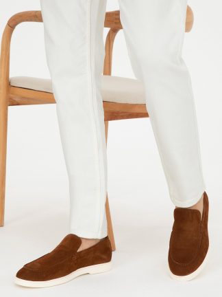 کفش لوفر مردانه قهوه ای کاشارل