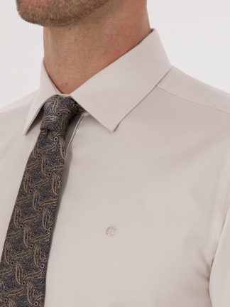 پیراهن رسمی مردانه بژ کاشارل