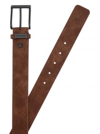 کمربند مردانه قهوه ای یو اس پولو