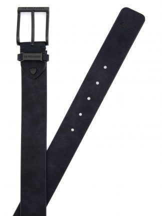 کمربند مردانه سرمه ای یو اس پولو