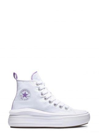 کفش کتانی ساق بلند زنانه سفید مدل CHUCK TAYLOR ALL STAR MOV کانورس تصویر ۱