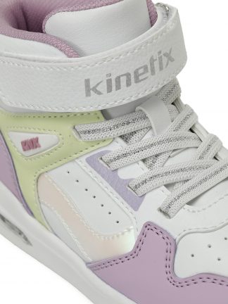 کفش کتانی ساق بلند دخترانه سفید مدل LONVE HI P 5PR کینتیکس تصویر ۱