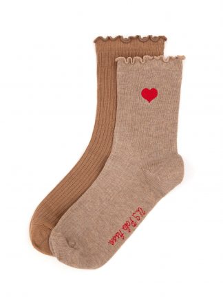 جوراب زنانه شتری یو اس پولو