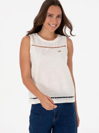 تاپ زنانه کرم یو اس پولو