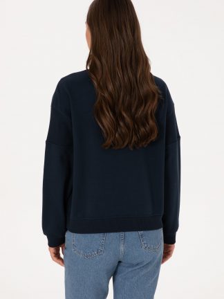 سویشرت زنانه سرمه ای یو اس پولو