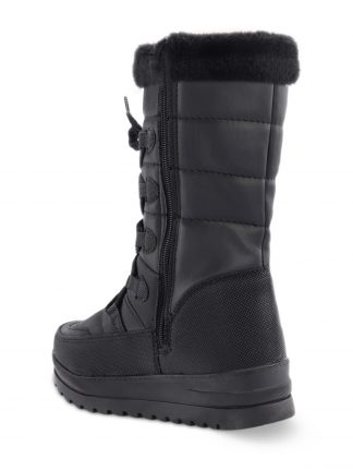 نیم بوت دخترانه مشکی خز دار مدل HOPE اسلازنگر تصویر ۱