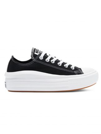 کفش کتانی زنانه مشکی مدل Chuck Taylor All Star Move کانورس تصویر ۱