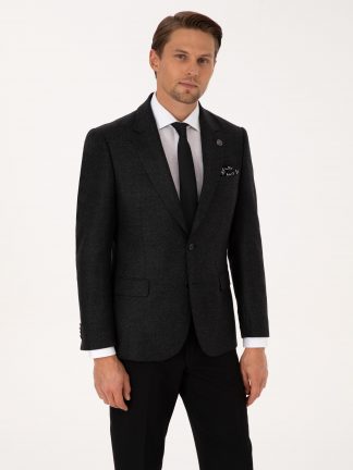 کت مردانه خاکستری تیره پیرکاردین